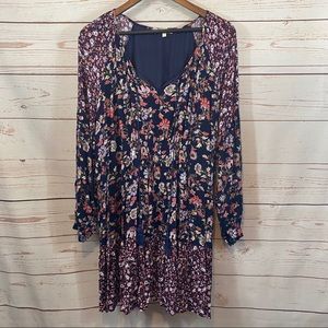 Mystree Floral Print Boho Dress